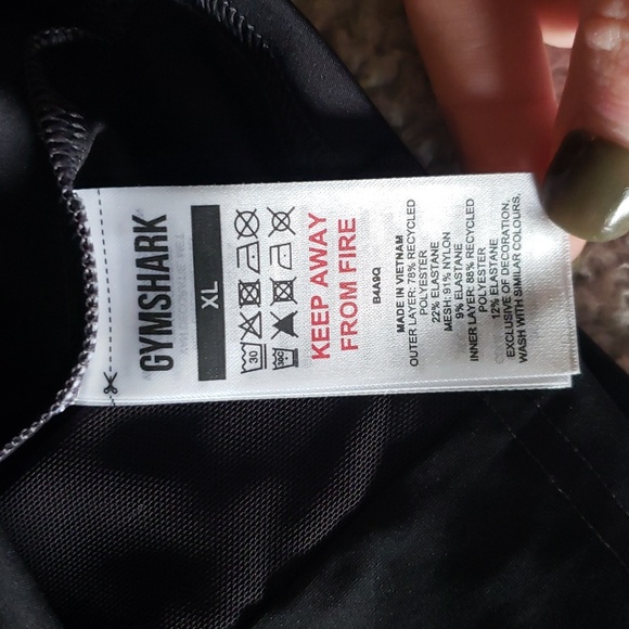 NWOT Gymshark Racerback Contour Stitching Sport Dress in Black - Picture 12 of 16